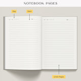 Lined Vegan Leather Notebook