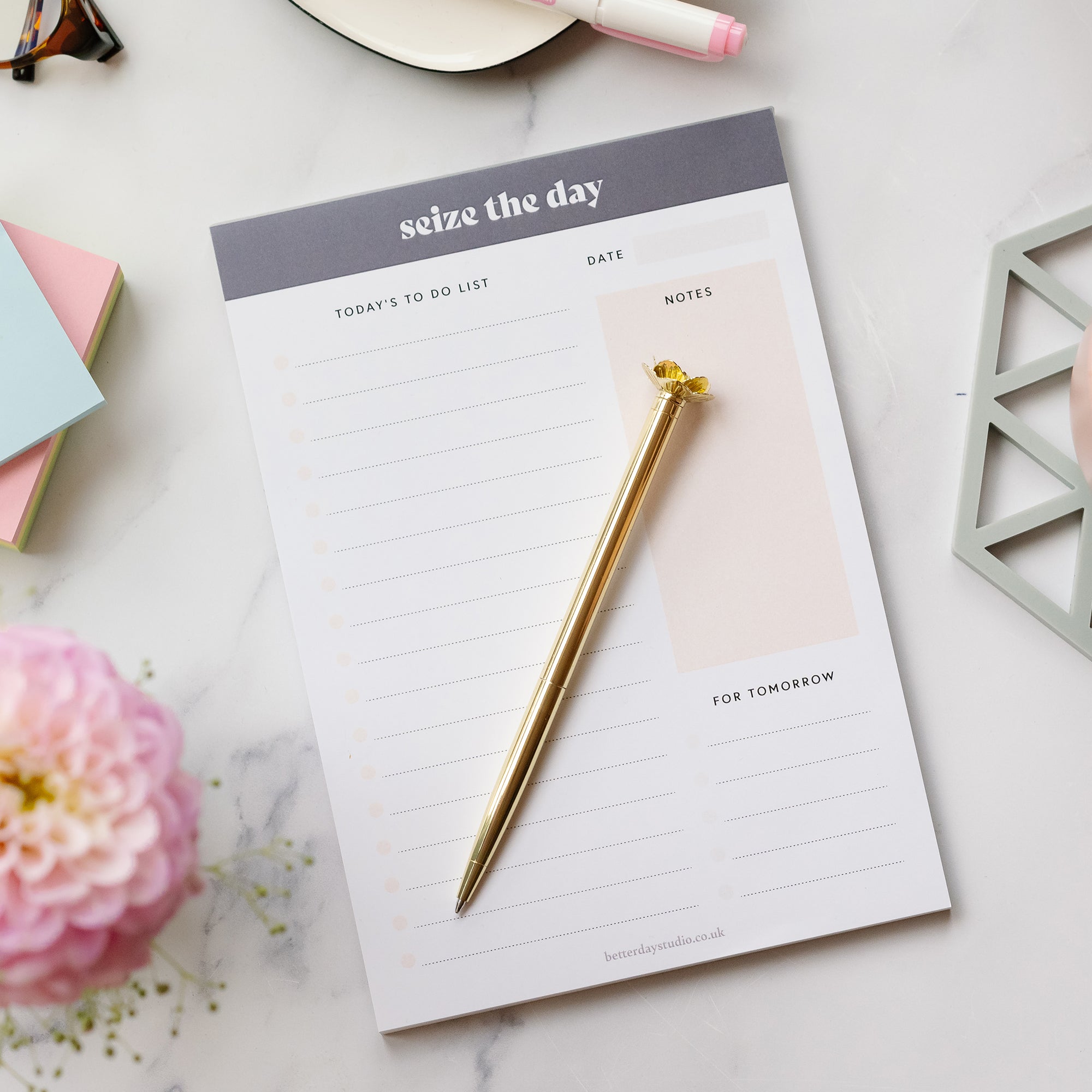 Seize The Day – Daily Notepad – Betterday Studio