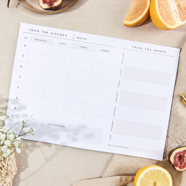 Meal + Shopping Planner Pad